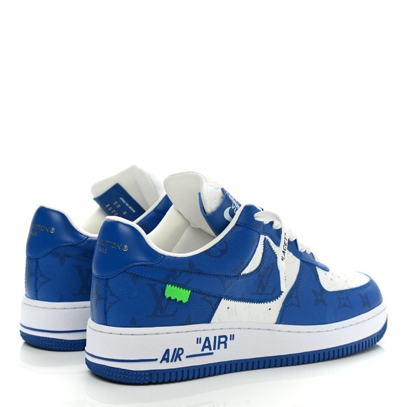 Nike X Louis Vuitton Air Force 1 Monogram Sneakers Men 8 Virgil Abloh 2022 AF1 - Picture 16 of 17